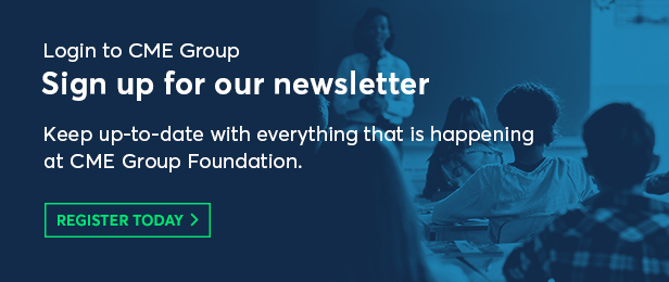 Promo to Subscribe to the CME Group Foundation Newsletter